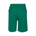 thumbnail image 5 of Green Womens Pants Womens Casual Solid Side Pockets Pants Shorts Elastic Waist Pockets Daily Mid Long Shorts Casual Pants Women, 5 of 6