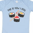 thumbnail image 4 of Inktastic Kawaii How I Roll Sushi Boys or Girls Baby Bodysuit, 4 of 5