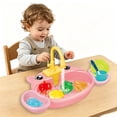 thumbnail image 2 of Kitchen Sink Toy with Running Water, Animal Theme Play Dishwasher, Role Play Pretend Play Kitchen Accessories, Automatic Water Circulation, Educational Toddler Toy, 2 of 9