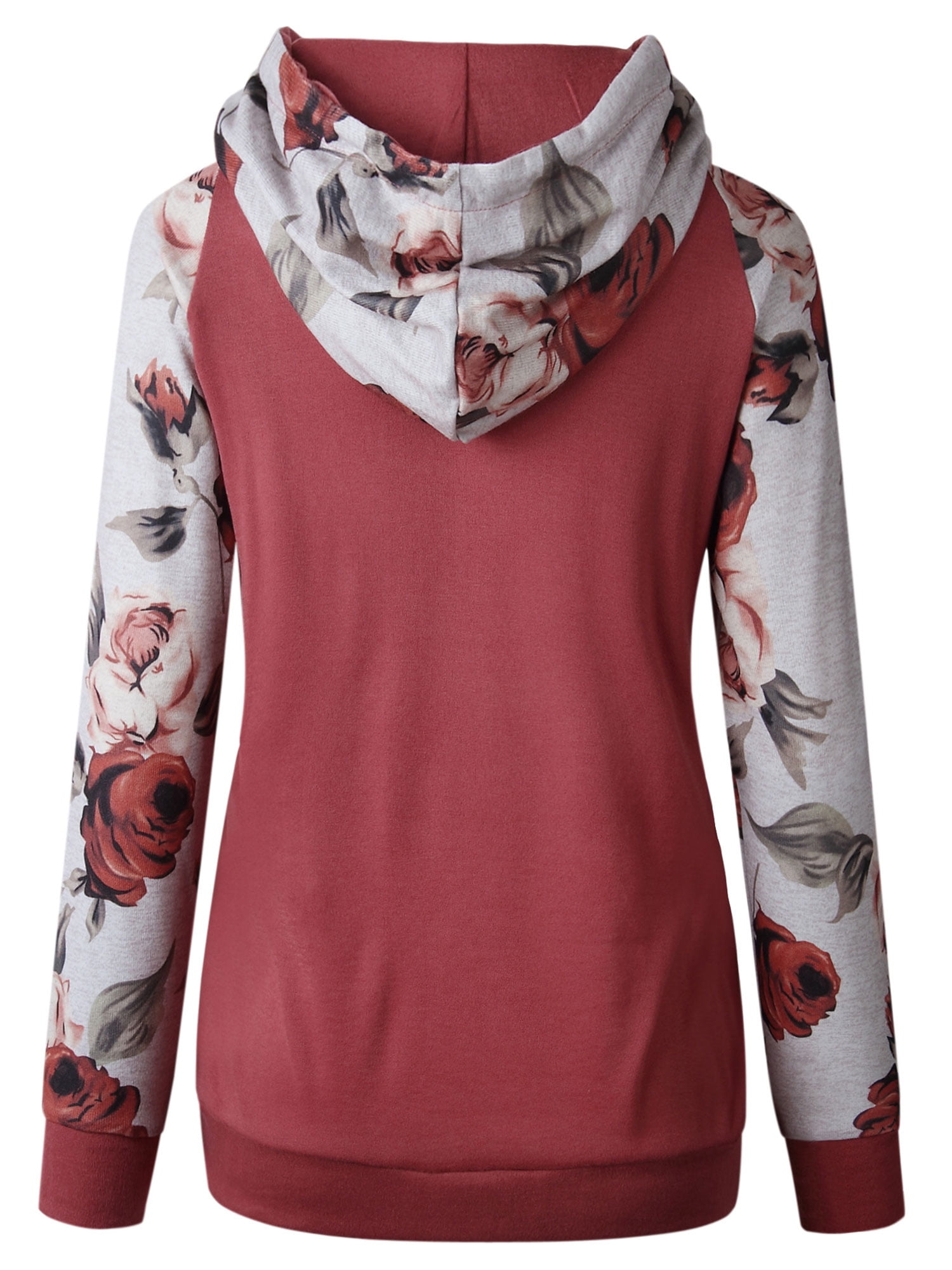 ladies floral hoodie