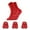 3 Pairs Red, variant on Fesfesfes 3 Pairs Knit Socks for Short Boots and Sneakers Self-heating Socks Heating Sock for Men And Women Sport Socks Camping Riding Socks