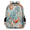 Blue, variant on Vintage Bird Travel Backpack for Adults, Multi-Functional Casual Daypack with Adjustable Shoulder Straps, Purple Grapes Laptop Bag for Work Outdoor