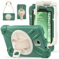 thumbnail image 5 of XYX Case for Samsung Galaxy Tab Active5 8 inch (SM-X300/SM-X306B) with 360 Degree Rotating, Hand Strap, Shoulder Strap, Emerald Green, 5 of 7