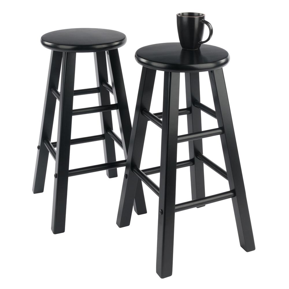 Winsome Wood Element 2-Piece Counter Stools, Black Finish - image 5 of 7
