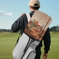 thumbnail image 4 of Yuyamidu Sunset Cactus Golf Bag Rain Cover for Women Men Golfer Golf Club Bag Accessories Waterproof Rain and Dust Covers Fit for Cart and Stand Bags, 4 of 8