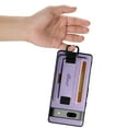 thumbnail image 5 of for Google Pixel 7 PU Leather Card Slots Back Case, Classic Wristband Kickstand Finger Ring Shockproof Protective TPU Frame Phone Case for Google Pixel 7 Women Men Boys Girls, Purple, 5 of 6