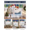 thumbnail image 6 of Valances for Windows Winter Snowman Rod Pocket Cafe Window Treatments Valance Curtains for Kitchen Bathroom Laundry Basement Windows 54"x18", 6 of 7