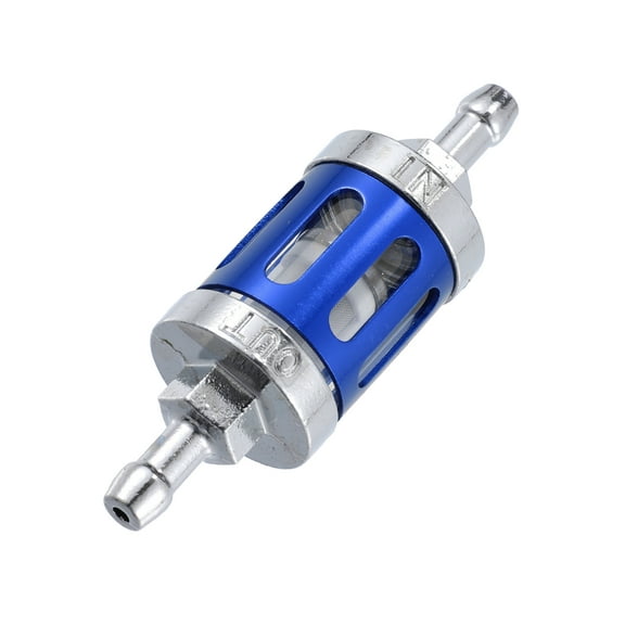 Unique Bargains Blue Universal 8mm Fuel Filters Engine Inline Gas Fuel Line Filter Replacement for Motorbike Dirt Bike