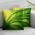 thumbnail image 3 of Acheng Palm Leaves with Lush Branches and Leaves Tropical Jungle Palm Leaves Short Plush Pillowcase Set of 2 White, 3 of 7