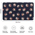 thumbnail image 3 of Sunflower and Flower White Pattern Non Slip Washable Kitchen Rug, Anti Fatigue Decorative Floor Mat for Sink Laundry and Home Use, 17"x47", 3 of 5