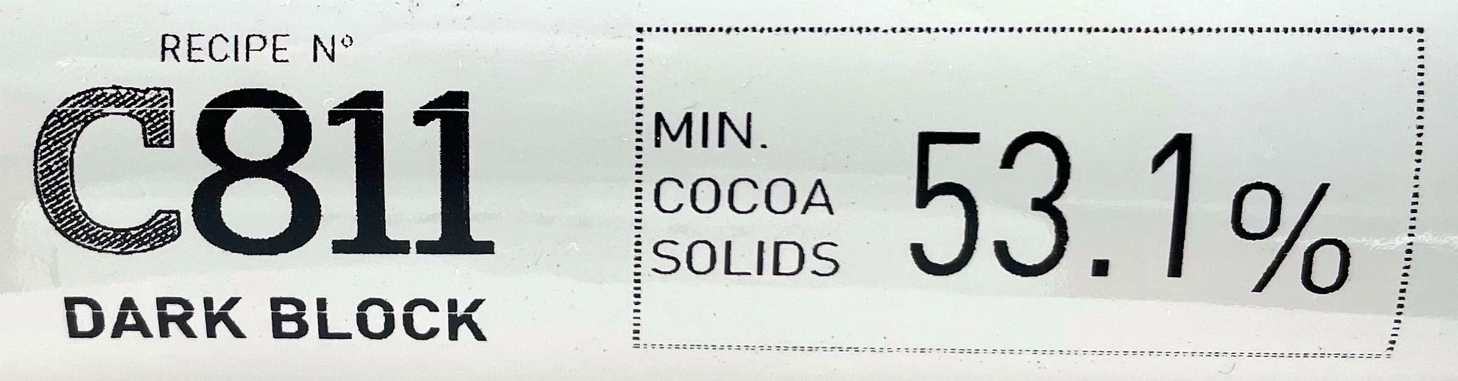 Callebaut Dark Chocolate Block C811-11.02lb (5kg) - 53.1% Cocoa Solids - Belgium Chocolate