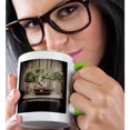 thumbnail image 2 of 3drose, Bonsai on a Stand, 11oz Two-tone Green Mug, 2 of 6