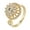Gold, variant on Ashosteey Adjustable Fidget Ring Womens Spin Ring Discreet Rolling Ring for Meditation, Anxiety Spinner Ring Relieves Stress - Stylish and Discreet