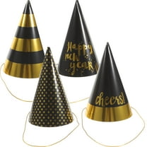 Toddmomy Party Decorative Hats 20 Pcs Assorted Color Paper Cone Shape for New Year Party