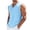 Sky Blue, variant on Horkkom Linen Shirts for Men V Neck Solid Color Sleeveless Shirts Beach Vacation Breathable Tank Tops, S-4XL
