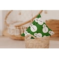 thumbnail image 4 of 18" x 18" Simply Daisy Dancing Snowmen Polyester Accent Pillow, Leaf Green Qty 1, 4 of 4