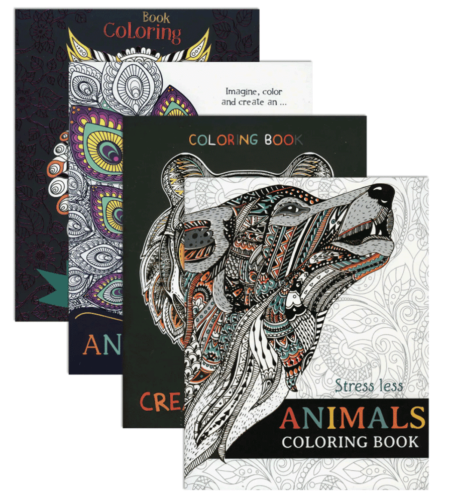 NEW Art Unplugged WILD Animals we Love Removable Pages ~ Adult Coloring Book