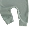 thumbnail image 4 of YDFCWXW Baby Boy Girl Checkerboard Jumpsuit Long Sleeve Pocket Onesie Bodysuit (Green, 3-6 Months), 4 of 5