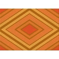 thumbnail image 1 of Ahgly Company Tapis Rectangulaire Lavable en Machine Intérieur Transitionnel Orange Rouge Orange, 2 Pieds x 5 Pieds, 1 of 7