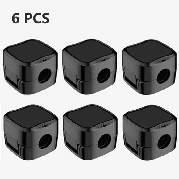Magnetic Phone Cable Clips Cable Smooth Adjustable Cord Holder Under Desk Cable Management Wire Keeper Cable Organizer Holder Black