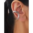 thumbnail image 1 of 1pc Individual Trendy Geometric Style Rhinestone Decor Ear Clip, Gifts For Women Without Pierced Ears, 1 of 5