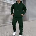 thumbnail image 2 of TBWNWG Men's Casual Solid Color Suit Set Comfortable Stylish Business Formal Jacket Pants Outfit For Wedding Party,Size M, 2 of 7