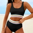 thumbnail image 4 of DavidCloth Women's Bikini Sets High Waisted Men And Women Matching Swimsuits Two Piece Swimsuit Girls Sporty Swimsuits High Cut Bathing Sunflower Bikini for Women High Waist Suits Swim Dress, 4 of 6