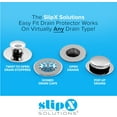 thumbnail image 2 of SlipX Solutions Dome Drain Protector, Hair Catcher (Silicone and Stainless Steel) Gray, 2 of 5