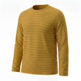 thumbnail image 2 of EnJoCho Kids Striped T Shirt Long Sleeve Crewneck Soft Basic Layer Top Raglan Casual Warm Tee for Boys Girls Toddler Fall Winter School Daily Outdoor Wear, 2 of 6