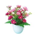 thumbnail image 2 of SPRING PARK Artificial Daisy Mums Flowers Outdoor Fake Fall Flowers for Decoration No Fade Faux Plastic Autumn Flower Garden Porch Window Box Décor, 2 of 7