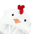 thumbnail image 4 of Hudson Baby Infant Hooded Animal Face Plush Blanket, Chicken, One Size, 4 of 7