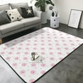 thumbnail image 3 of Area Rugs For Living Room Decor - Animal Pink Color Paw Soft Anti Slip Throw Washable Rugs 5x7 For Bedroom, Indoor Carpet For Bedroom Living Room 80x58In, 3 of 7