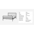 thumbnail image 4 of Topcobe Classic Metal Platform Bed Frame, Mattress Foundation with Headboard & Footboard, No Box Spring Needed, Black, 4 of 7
