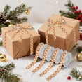 thumbnail image 7 of 5 Rolls Christmas Ribbon 1.5 inch Wide Decorative Ribbon for Gift Wrapping and Holiday Decorations Orange and White Squares, 7 of 7