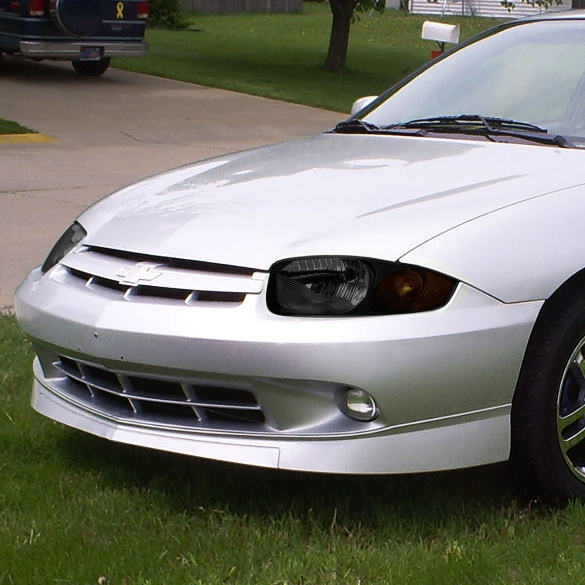 For 2003 To 2005 Chevy Cavalier Headlight Smoked Housing Amber Corner Headlamp 04 Left Right Walmart Com Walmart Com