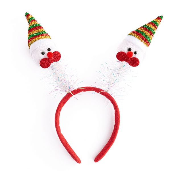 Diadema con lentejuelas de astas de reno, diadema para el pelo para mujeres y niñas