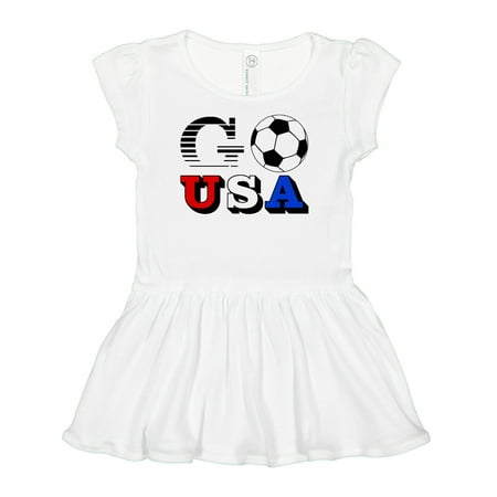 

Inktastic Go USA- Soccer Football Gift Baby Girl Dress