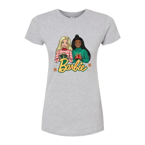 Barbie - Winter Holiday Friends - Juniors Fitted Graphic T-Shirt