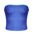 thumbnail image 7 of Sngxgn Women's Camisole V-Neck Sleeveless Short Cami(Blue,L), 7 of 7