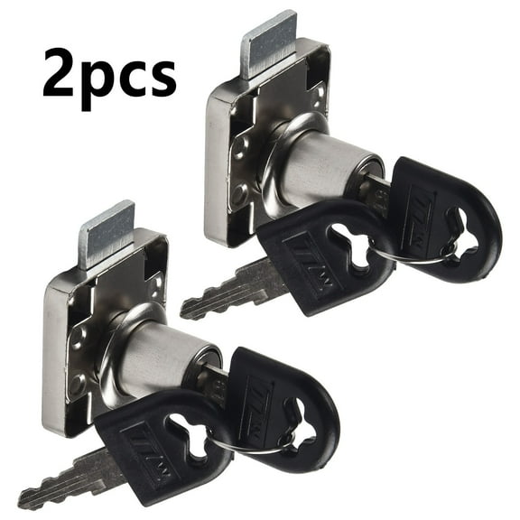 2Pcs Drawer Lock Desk Wardrobe Cabinet Door Locks Bedside Bookcase 2Pcs Drawer Lock Desk Wardrobe Cabinet Door Locks Bedside Boo
