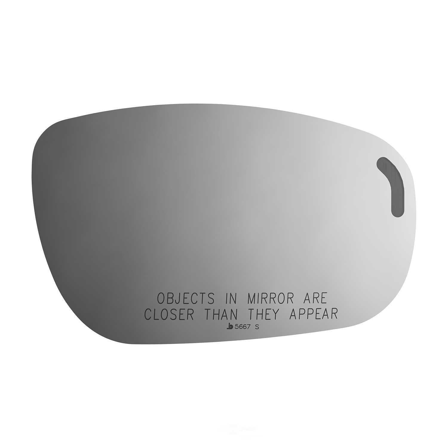 Burco Side View Mirror Replacement Glass - Clear Glass - 5667S