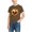 #0028-Brown, variant on Kids' Short Sleeve T-Shirt Football Print Round Neck Casual Loose Tops for Outdoor Sports Daily Outings Big Kids Boys Girls 2-13Y