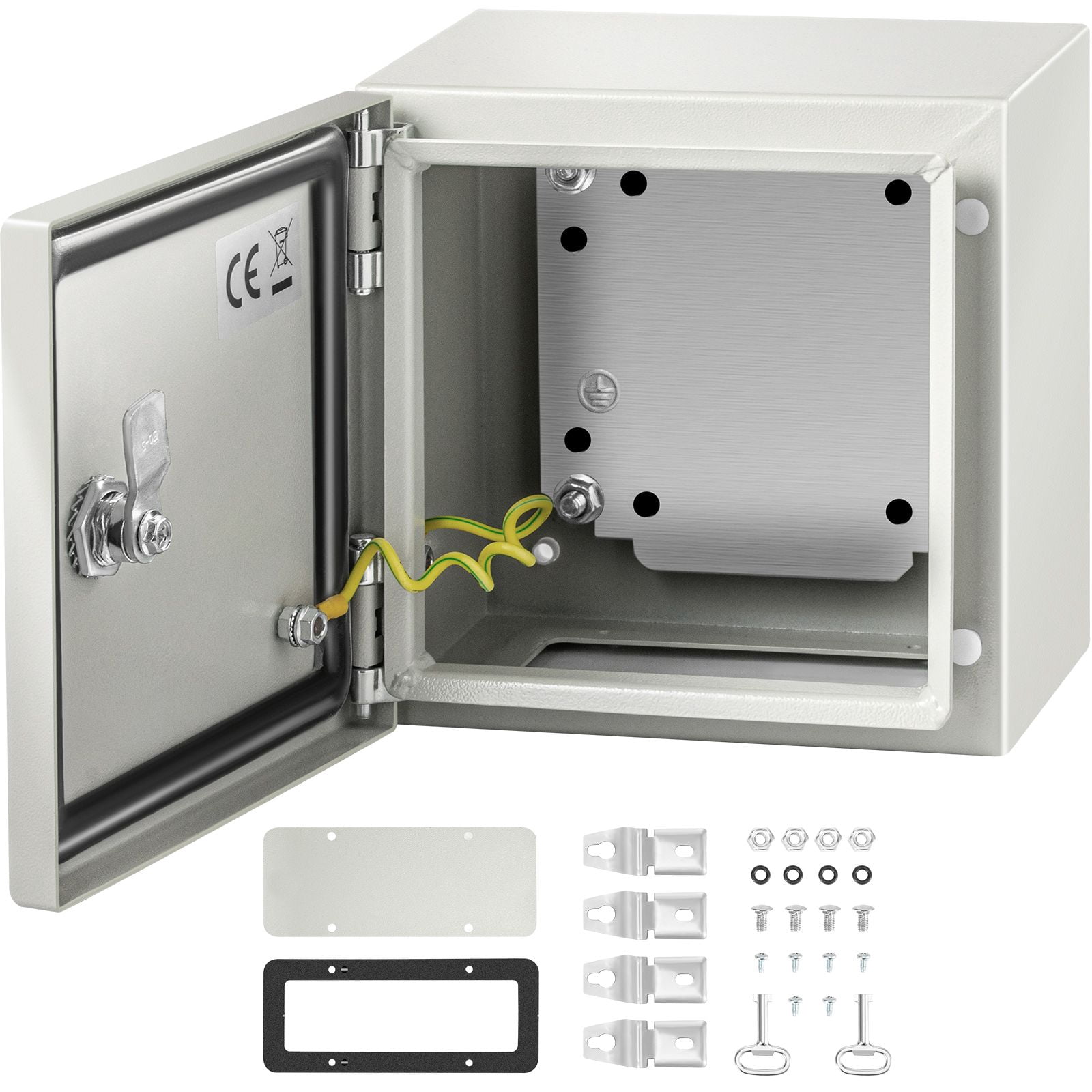 8 x 8 x 6 in NEMA Outdoor Electrical Enclosure Box, Detachable, NEMA Metal Case, IP66 Waterproof Grade, Reinforced Lock & Hinge, Safer routing, cleaner installation, and dependable power management