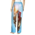 thumbnail image 3 of Xecao Trip to London Women's Straight Lounge Pajama Pants: The Epitome of Relaxed Sleepwear, 3 of 9