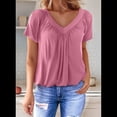 thumbnail image 4 of Tops Casuales de Corta para Mujer, Color Rosa, Talla M, 4 of 7