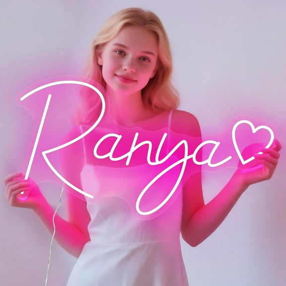 earthmaa Customized Name – Personalized Glow Sign for Bedroom & Business Light with Customized Name – Personalized Glow Sign Neon Sign for Bedroom & Business