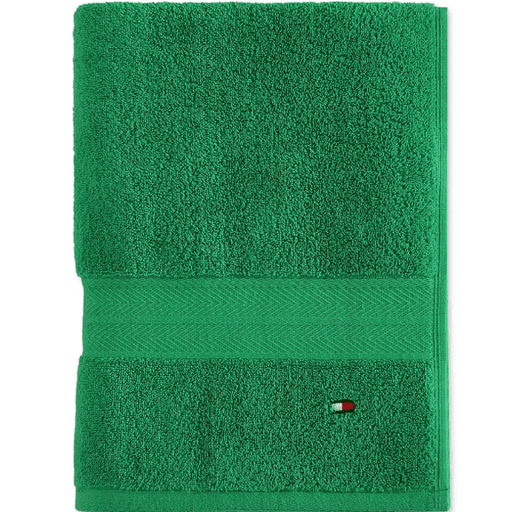 Tommy Hilfiger Home Modern American Solid Cotton Bath Towel, 30" x 54"