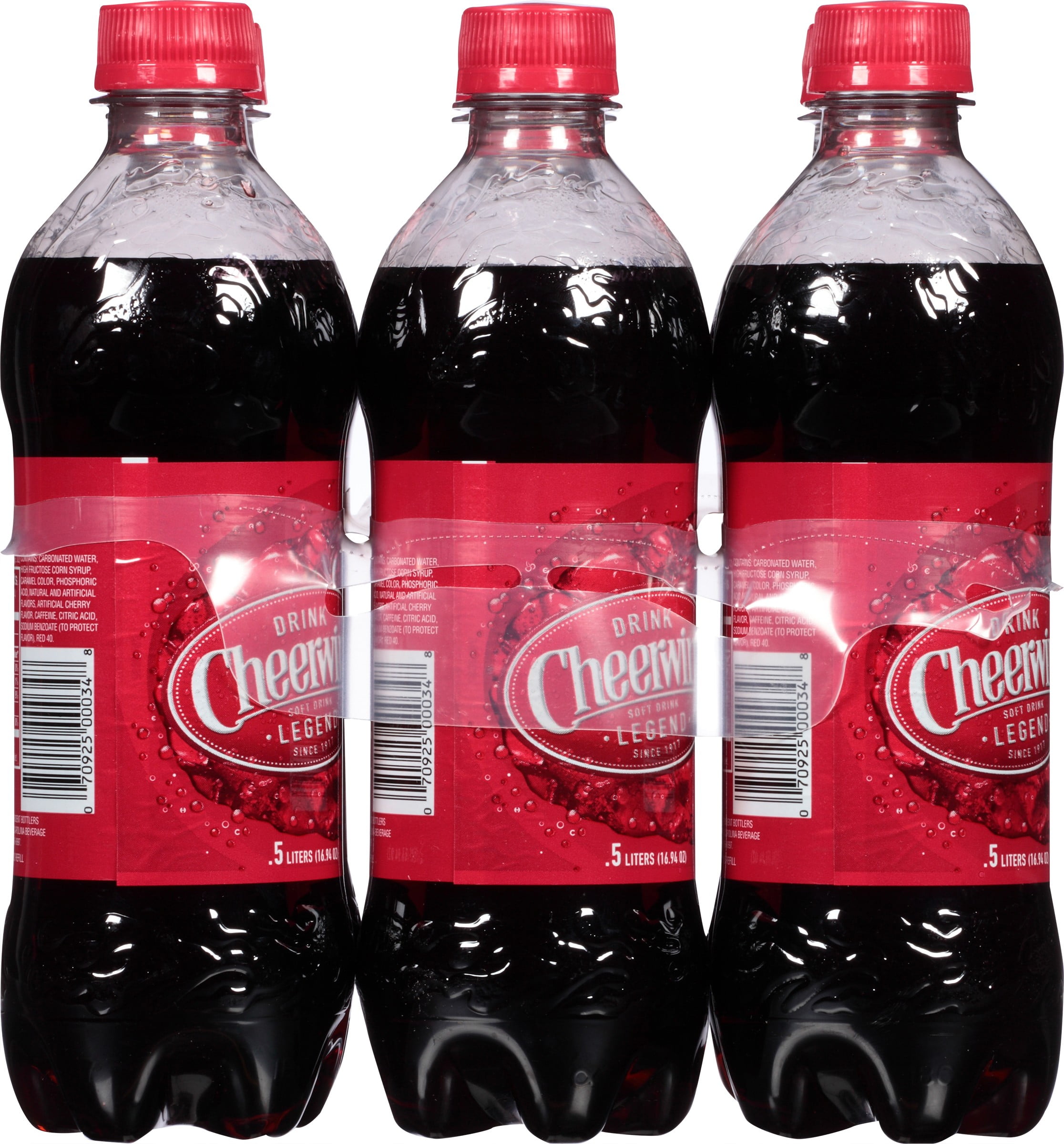 (3 pack) Cheerwine 16.9 Fl Oz, 6 Pack Bottles