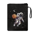 thumbnail image 2 of HELLHERO Polyester Fabric Book Organizer Bag for Friend Book Lovers Gift for Journals Planners Books Washable, 11.4 Inch X 8.66 Inch Astronaut Ball, 2 of 8