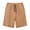 Khaki, variant on Men's Solid Color Casual Sporty Shorts Elastic Waist Drawstring Pocket Relaxed Fit Breathable Soft Fabric for Jogging Running Hiking Summer Beach Daily Wear